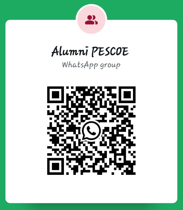 QR code to join the Alumni PESCOE WhatsApp group
